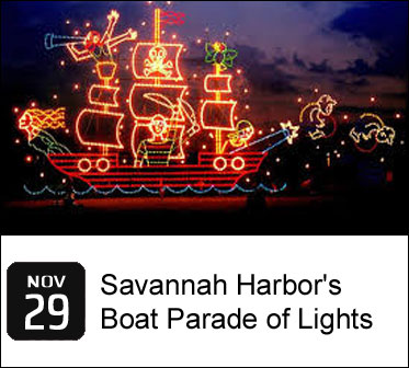 Savannah Harbor's Boat Parade of Lights