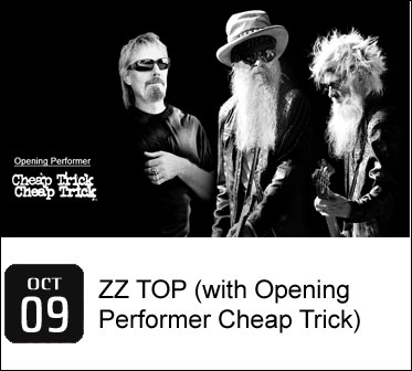 ZZ TOP (with Opening Performer Cheap Trick)